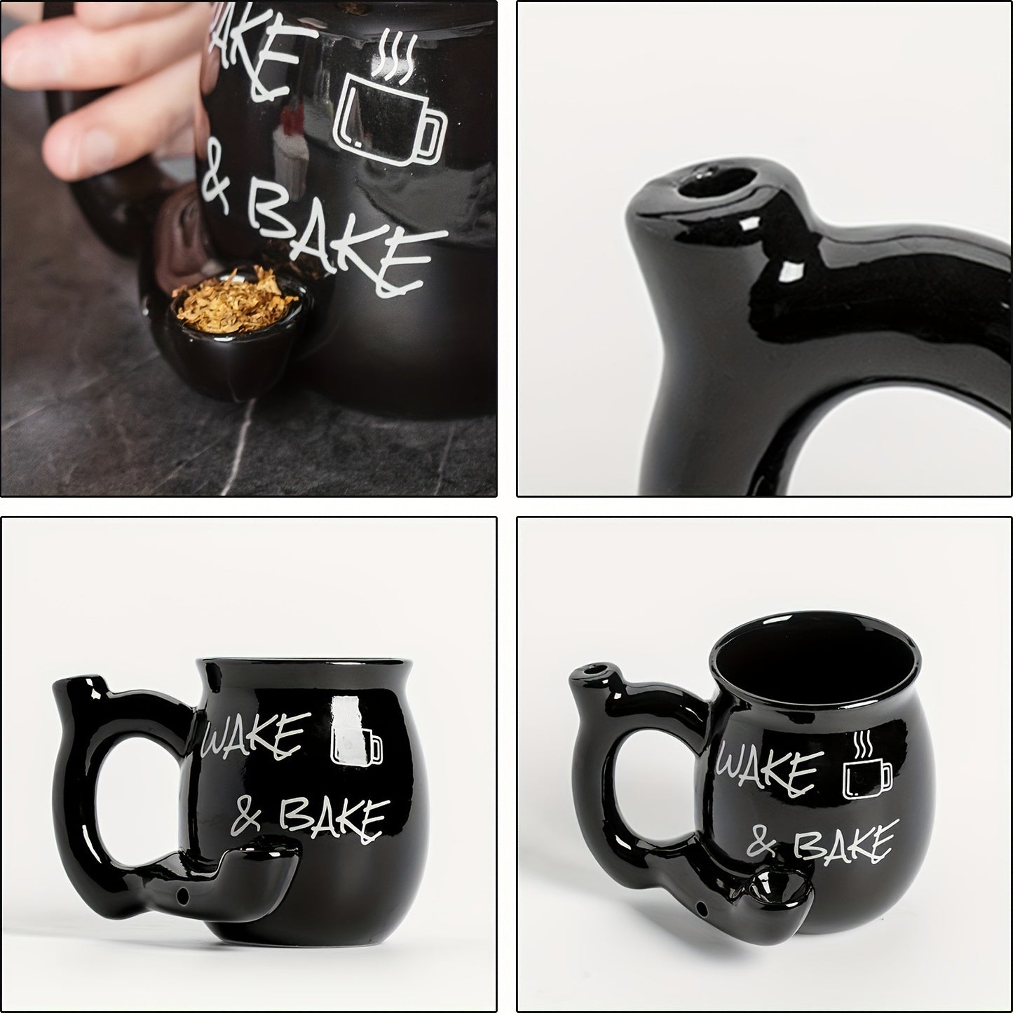 Wake & Bake Coffee Mug + Pipe