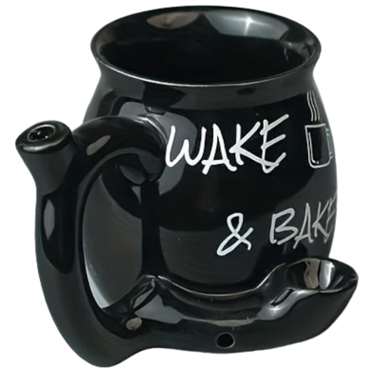 Wake & Bake Coffee Mug + Pipe